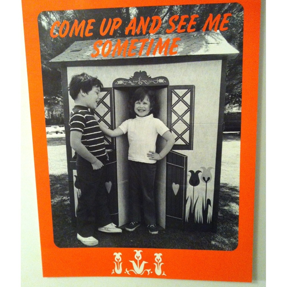 Children Playing Grown-Ups Vintage 1970's Poster